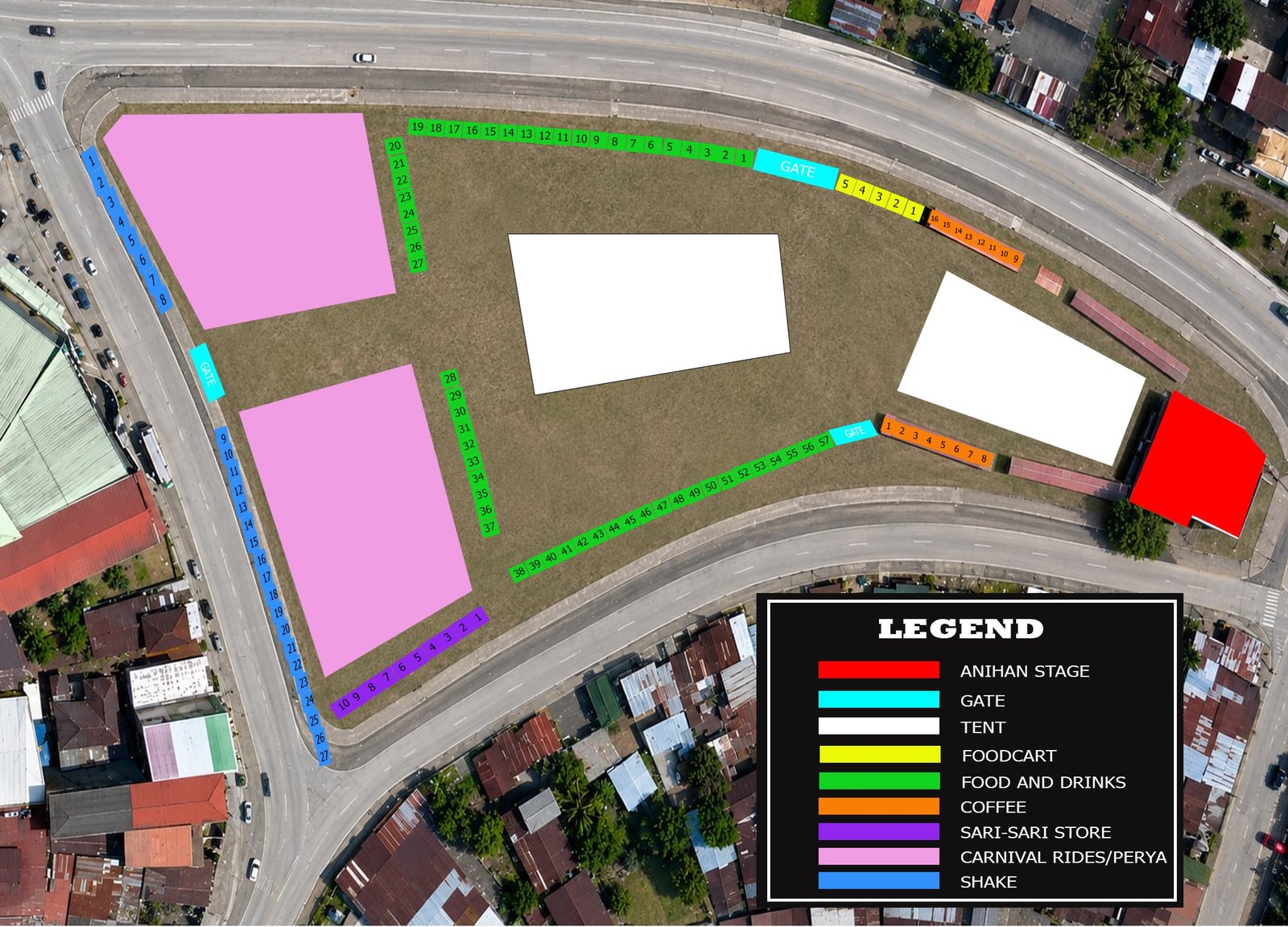 Dagayani Festival Venue Map
